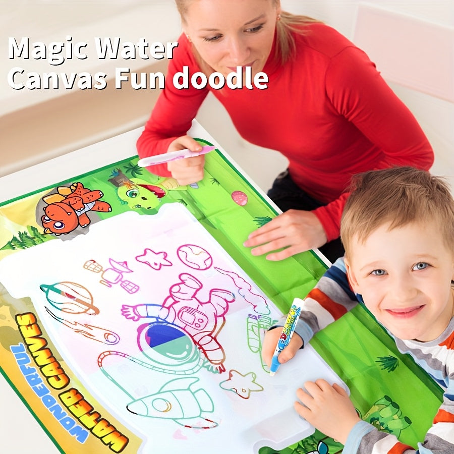 Reusable Magic Doodle Mat for Kids Washable Water Drawing Canvas Educational Toy