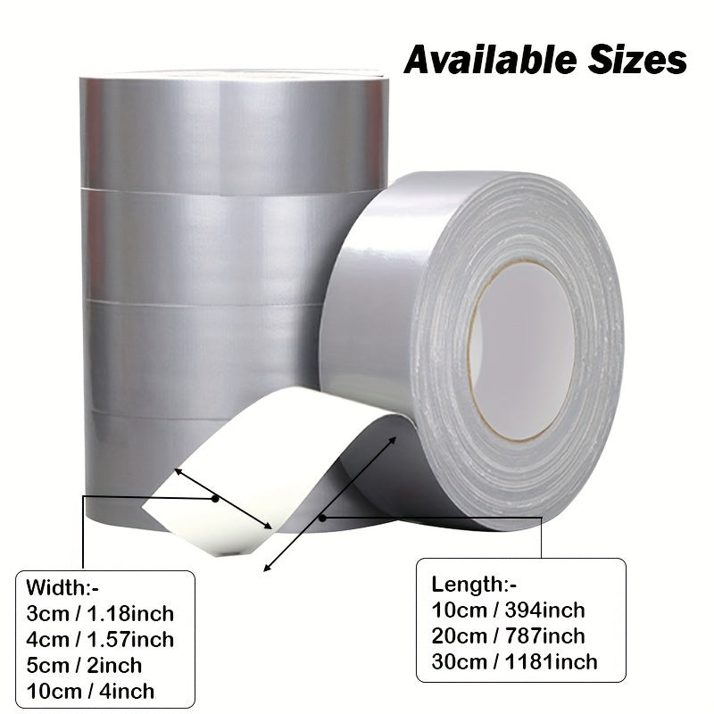 Fabric Duct Tape Waterproof High Viscosity Silvery Gray DIY Home Decor