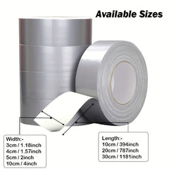 Fabric Duct Tape Waterproof High Viscosity Silvery Gray DIY Home Decor