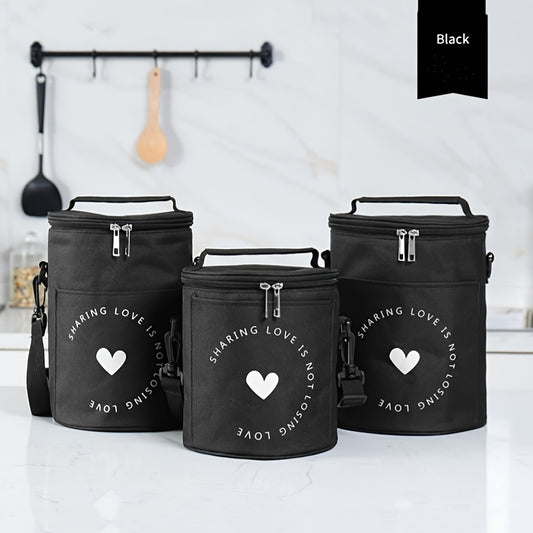 OXFORD Cylinder Lunch Bag Insulated for Travel and Work