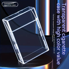 Men's 20 Pack Transparent Cigarette Box Automatic Cover Business Gift