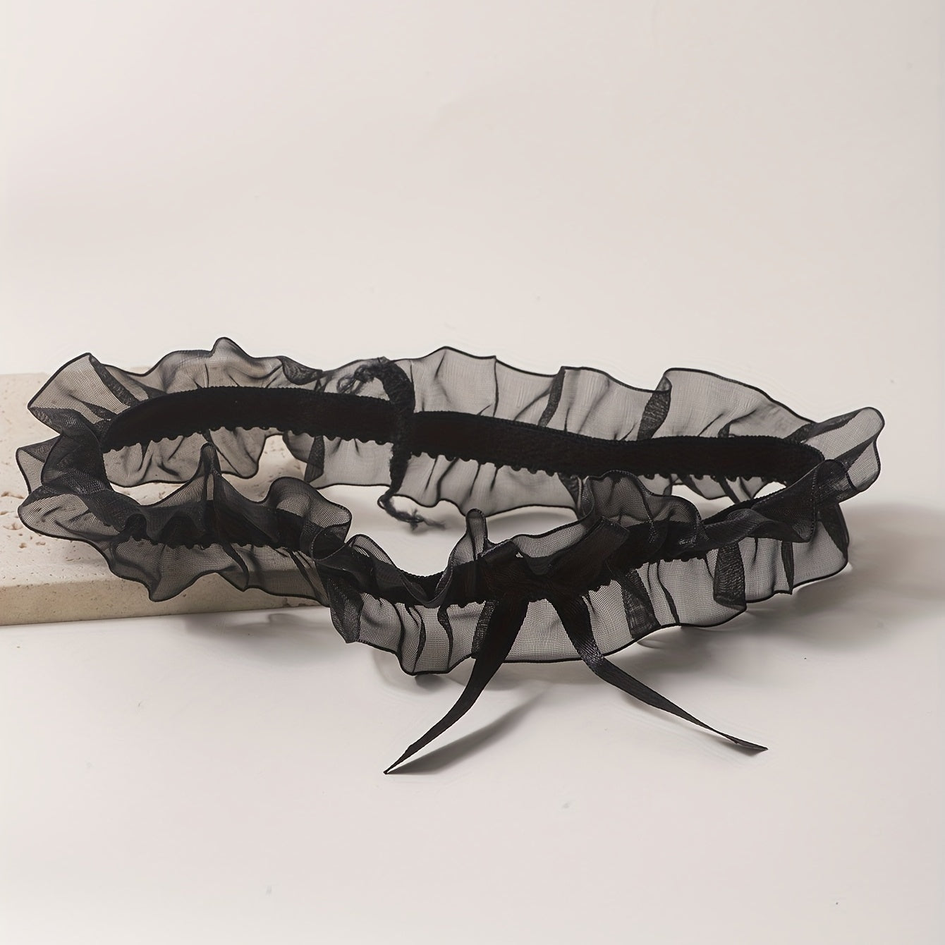 Elastic Lace Band With Bowknot for Wedding