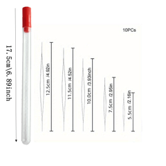 Beading Needles Set 5 Sizes Seed Beads Needles Big Eye Collapsible