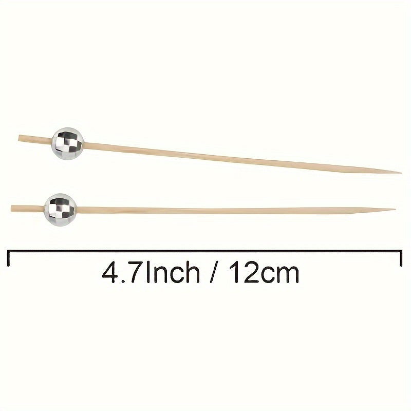 100pcs Fancy Sushi Sticks Disposable Fruit Bamboo Toothpick