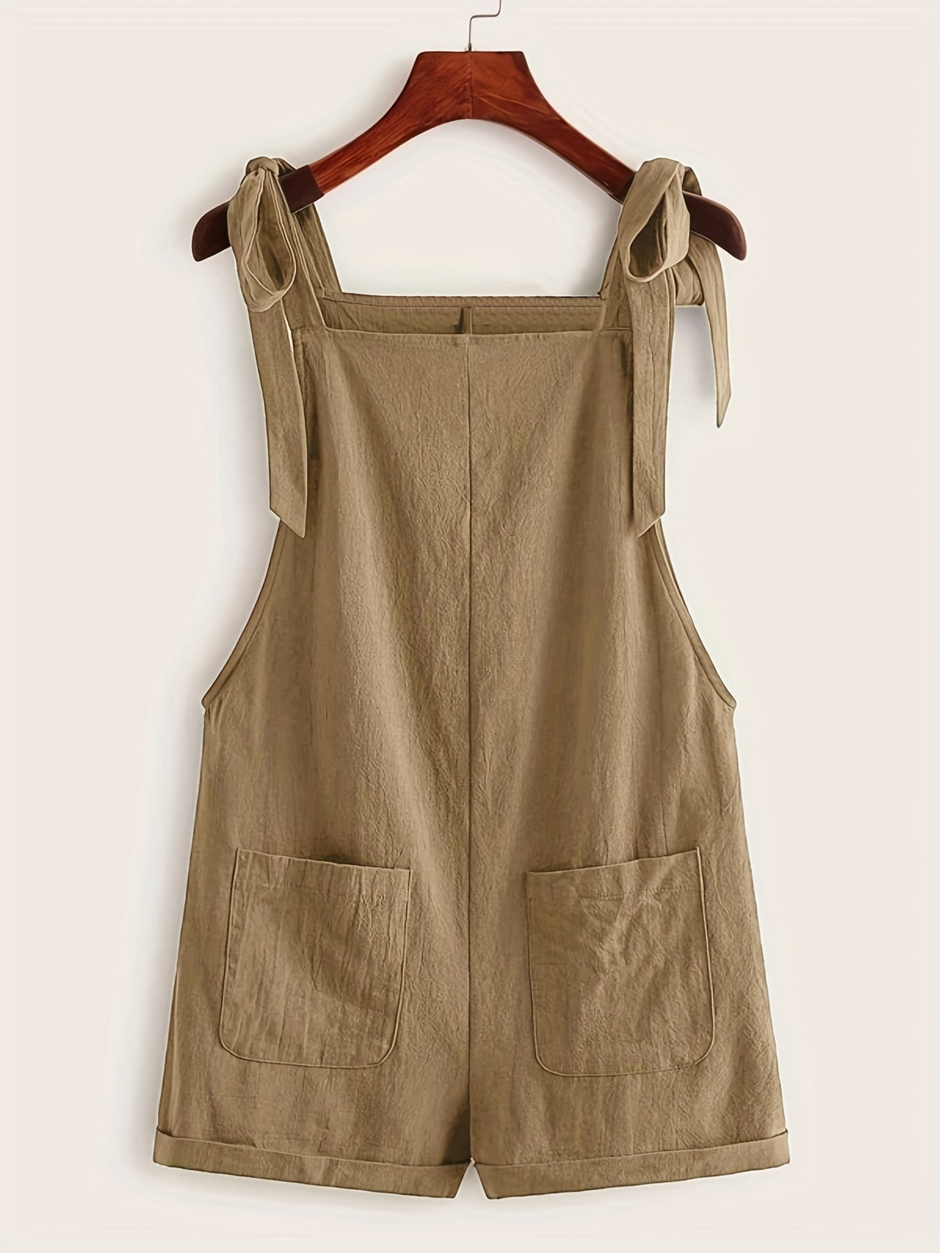 Casual Sleeveless Jumpsuit with Dual Pockets for Women