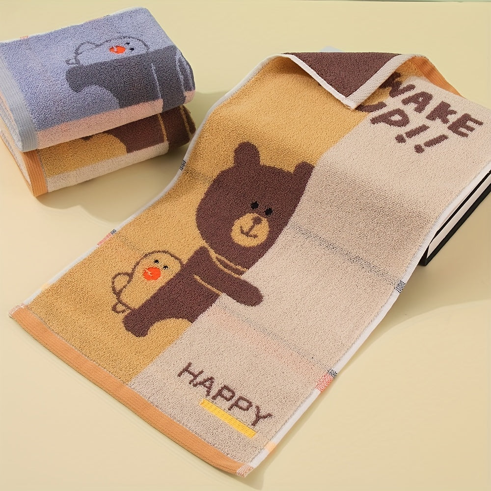 Cartoon Bear Children's Hand Towel Soft Absorbent Towel
