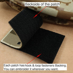 Unsupervised Defense Embroidered Morale Patch for Caps Uniforms Vests