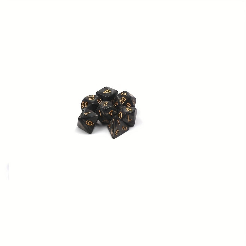 7pcs Digital Dice Set Durable For Table Games Role Playing