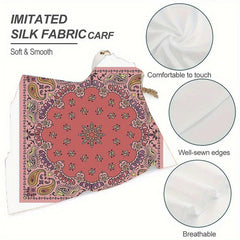 Customizable Personalized Scarf for Women and Men Soft Polyester Fiber
