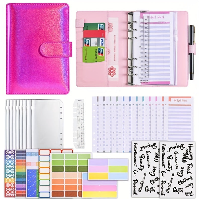 Budget Binder with Zipper Envelopes & Expense Sheets