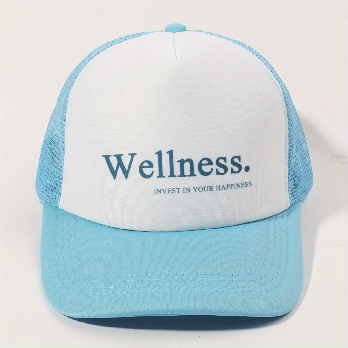 Wellness Printed Trucker Hat & Mesh Baseball Cap Adjustable Dad Hats