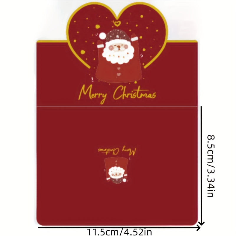 Golden Plated Christmas Greeting Card Floral Design