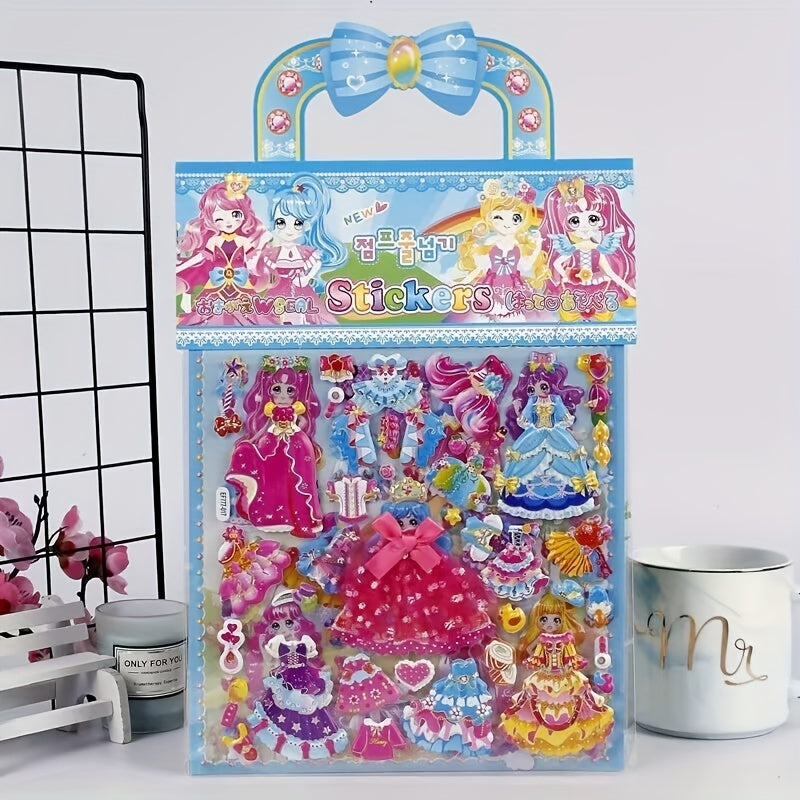 Dress Up 3D Sticker Activity Set for Kids - Random Christmas Halloween Themes