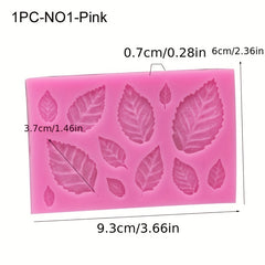 Maple Rose Leaf Silicone Mold Epoxy Resin Candy Polymer Clay Plant Series