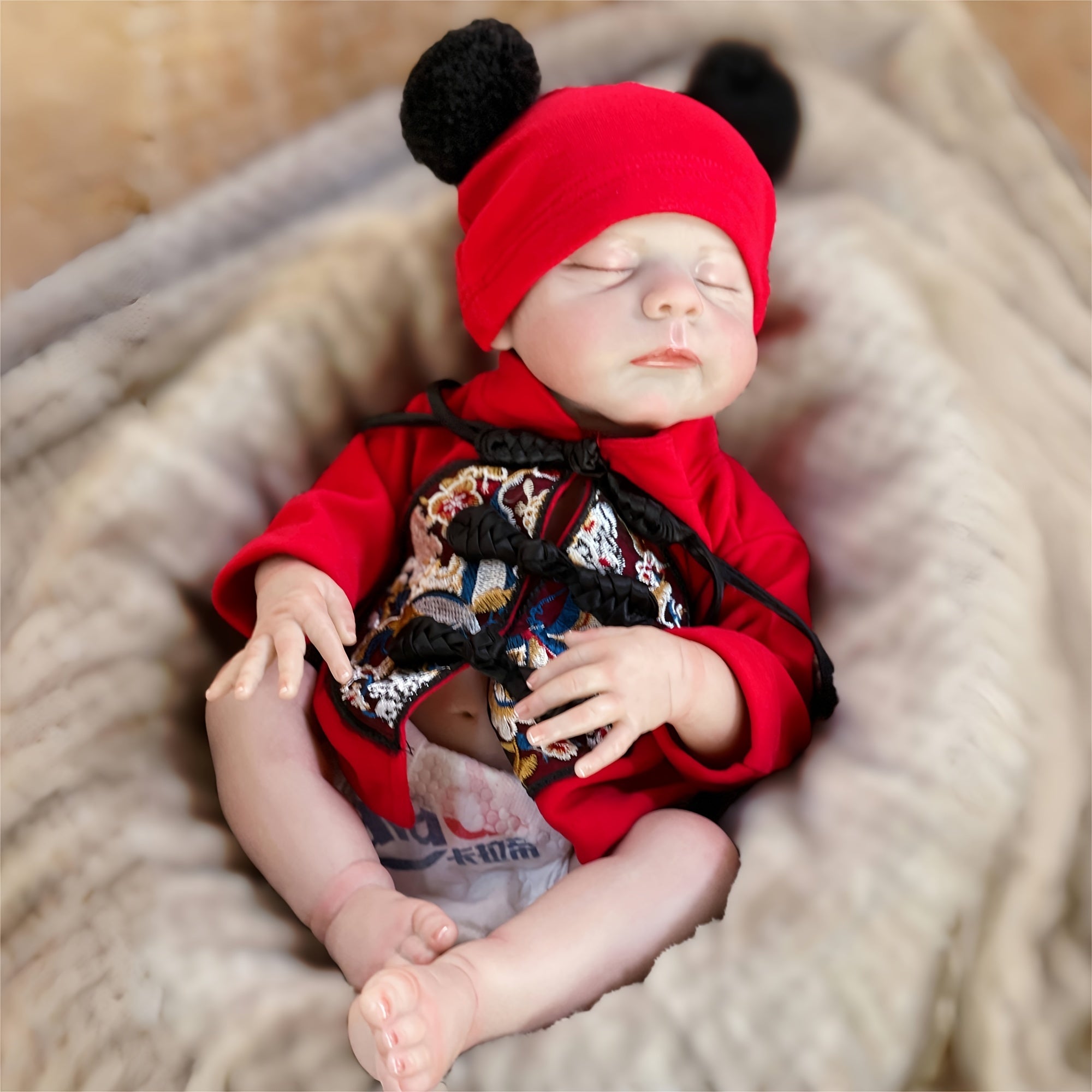 48cm Young Girl Reborn Doll Waterproof Soft Vinyl 3D Hand Painted