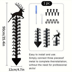 Creative Elk Metal Snow Gauge Large Iron Snow Measuring Ruler