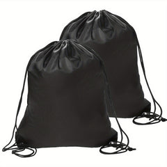 2PCS PE Drawstring Gym Bag For Sports Gym Travel Swimming Beach