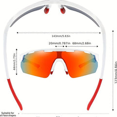 Men's Sports Sunglasses Outdoor Riding Polarized Anti UV Glasses