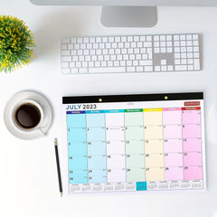 2022 Wall Calendar 17x12 - July to Dec - Thick Paper, Plastic Cover