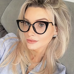 Cat Eye Anti Light Glasses For Women Men Clear Lens Glasses