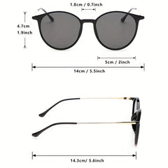 Retro Round Sunglasses Full Frame Vintage Style