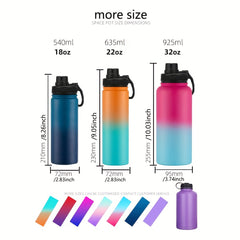 Watersy Insulated Water Bottle With Spout Lid 32oz
