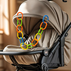 Kids Ring Chain Toys for Hanging Early Learning Car Seat Stroller