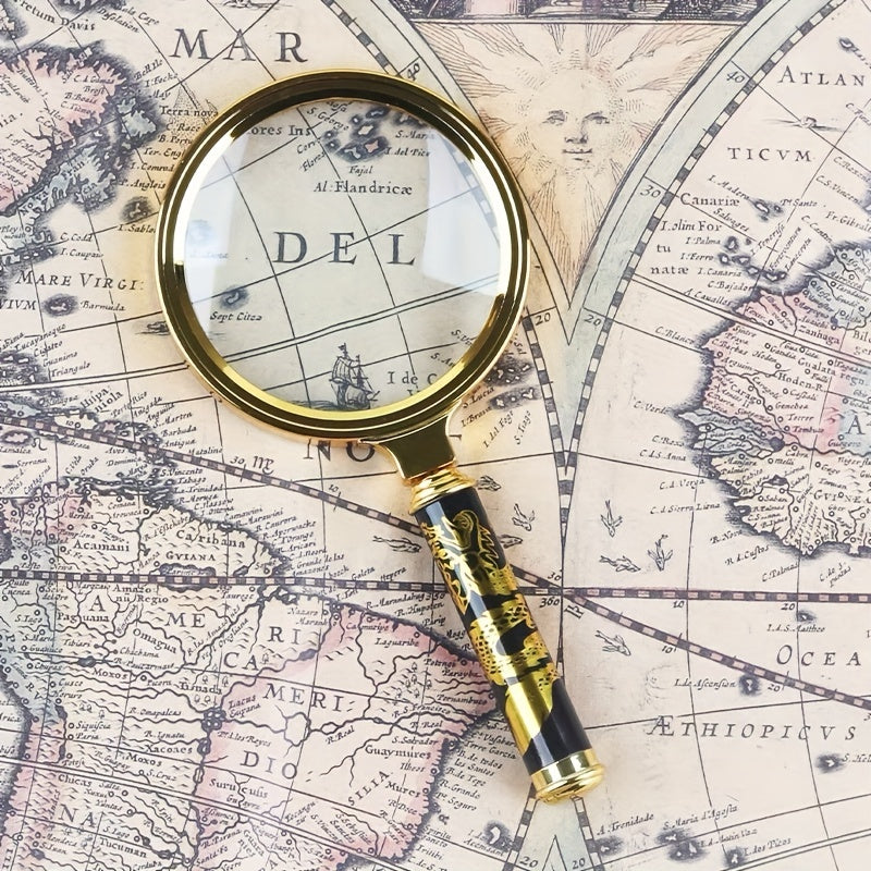 Handheld Magnifying Glass 80MM Magnifier Inspection Coins Rocks Map
