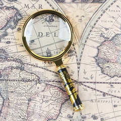 Handheld Magnifying Glass 80MM Magnifier Inspection Coins Rocks Map