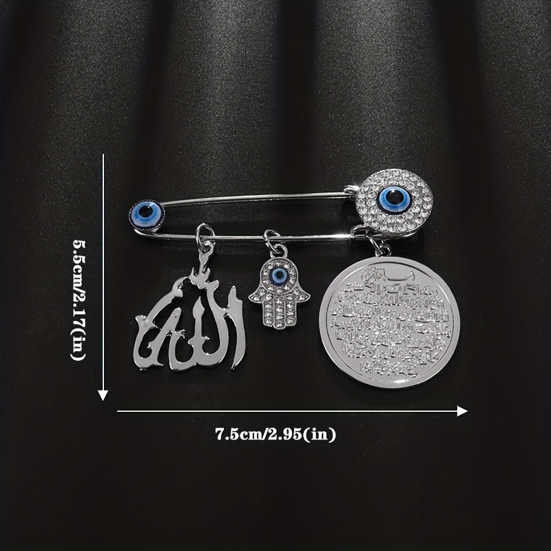 Vintage Allah Brooch - Lucky Amulet for Men