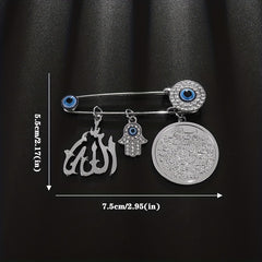 Vintage Allah Brooch - Lucky Amulet for Men