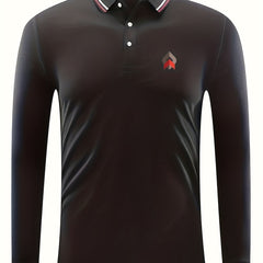 Men's Argyle Print Casual Button Up Long Sleeve Shirt