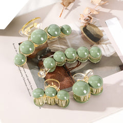 Acetate Green Hair Claw Clip Hair Accessories