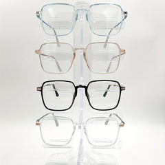 Jelly Anti Light Glasses Square Clear Lens Glasses