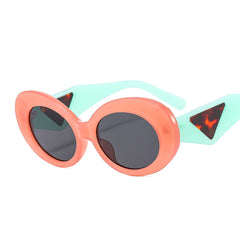 Oval Sunglasses UV400 Vintage Ladies Stylish Small Round Sunglasses