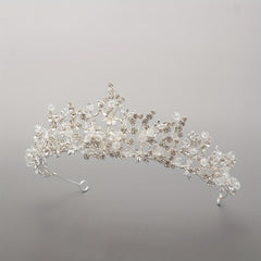Rhinestone Crown Headdress Wedding Bridal Hair Accessory for Party Prom Birthday