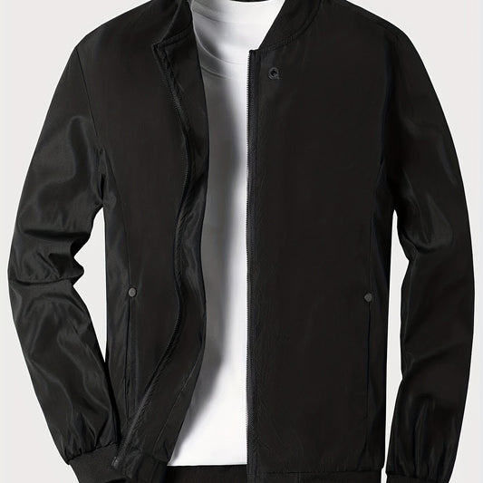Men's Zipper Jacket Windbreaker Windproof Coat
