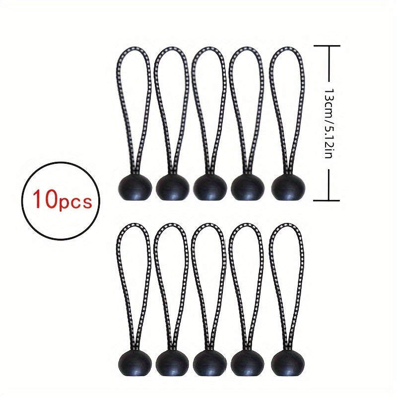 20PCS Outdoor Tent Clips & Elastic Rope Awning Clamps Camping Accessories