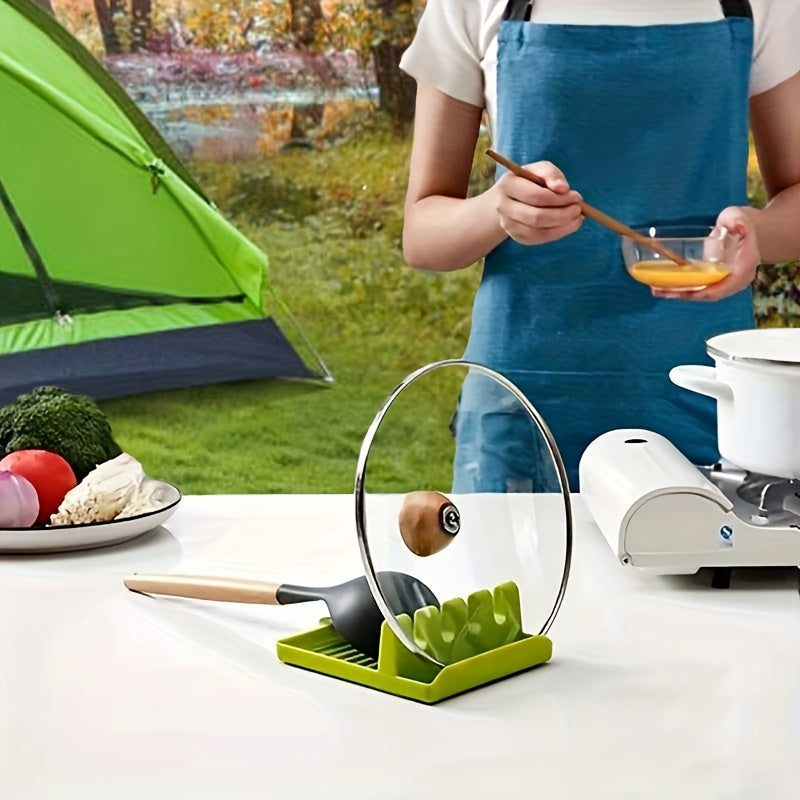 Plastic Kitchenware Holder 4 Card Cooking Utensil Rest