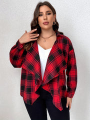  Gingham Print Cardigan