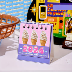 Mini Small Desk Calendar Desktop Decoration Student Planner