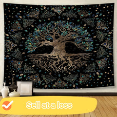Bohemian Tree Of Life Tapestry Wall Hanging Cloth