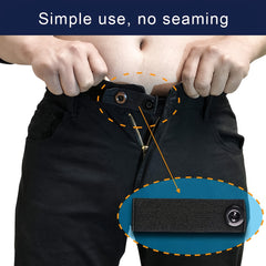 Elastic Waist Extension Belt for Jeans & Pants Adjustable Button Extenders
