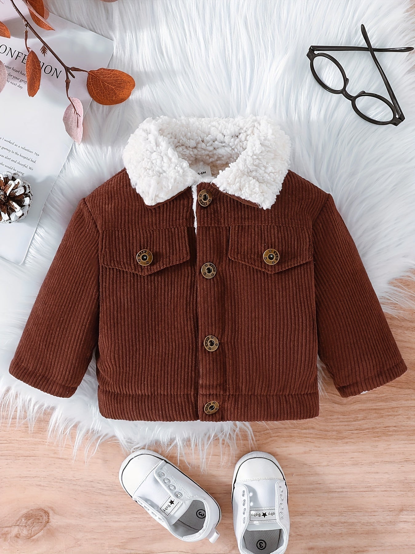 Corduroy Button Down Toddler Jacket