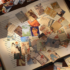 100 Pcs Mini Retro Tent Paper DIY Scrapbook Material