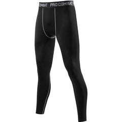 Men's Solid Bottom Leggings Quick Drying Compression Pants