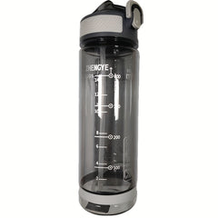 800ml Transparent Water Bottle with Straw for Outdoor Sports