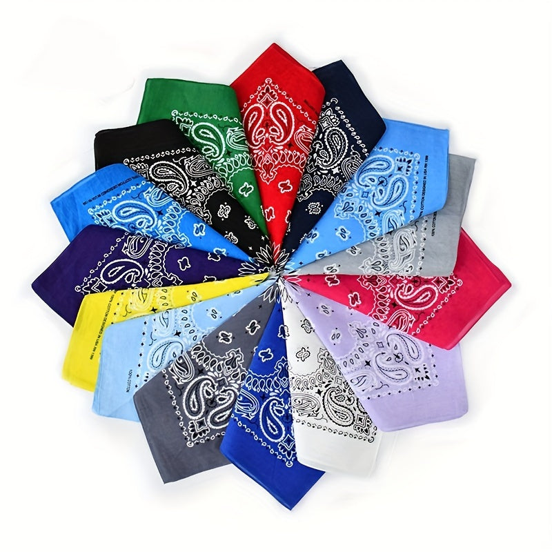 Paisley Print Bandana Hip hop Square Scarf Head Wraps Turban