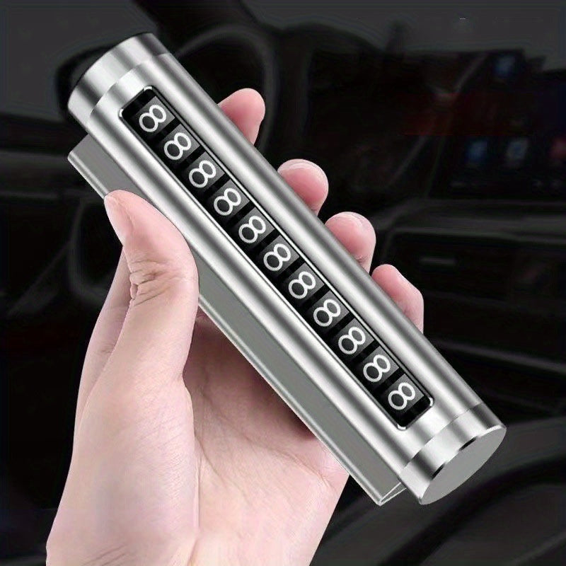 Temporary Parking Phone Number Plate High Temp Resistant Vehicle Accessory