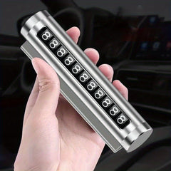 Temporary Parking Phone Number Plate High Temp Resistant Vehicle Accessory
